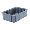 Quantum Storage Systems Divider Box, Gray, Polypropylene, 10 7/8 in W, 5 in H DG92050GY